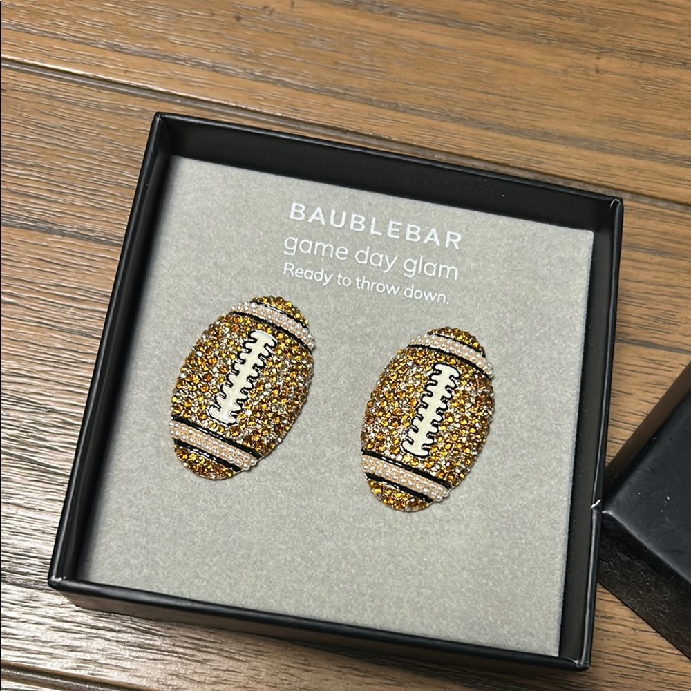 BaubleBar Football BLING Earrings - Picture 2 of 4